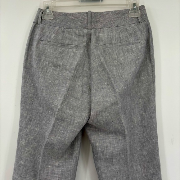 Banana Republic 100% Linen Grey Martin Trouser Pants Size 0P - Picture 8 of 11